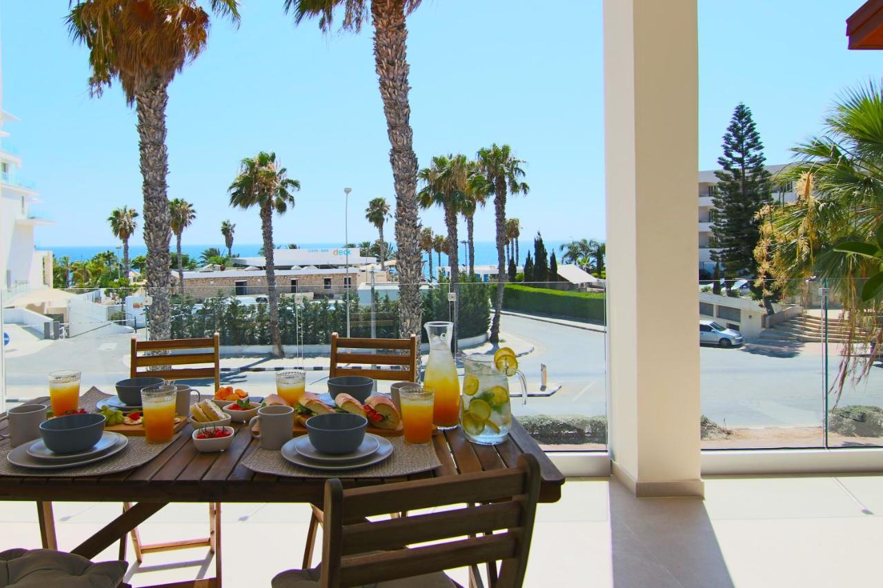 Ferienwohnung Phaedrus Living: Seaview Luxury Flat Limnaria 151 Paphos Exterior foto